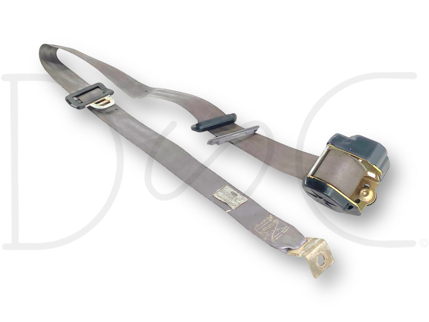 92-97 Ford F250 F350 RH Right Passenger Front Seat Belt Seatbelt Gray OE