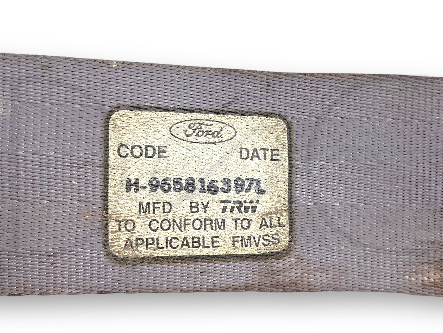 92-97 Ford F250 F350 Crew Cab RH Right Passenger Rear Seat Belt Seatbelt Gray