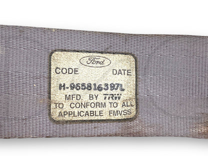 92-97 Ford F250 F350 Crew Cab RH Right Passenger Rear Seat Belt Seatbelt Gray