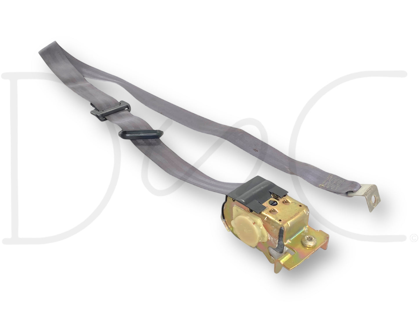 92-97 Ford F250 F350 Crew Cab RH Right Passenger Rear Seat Belt Seatbelt Gray