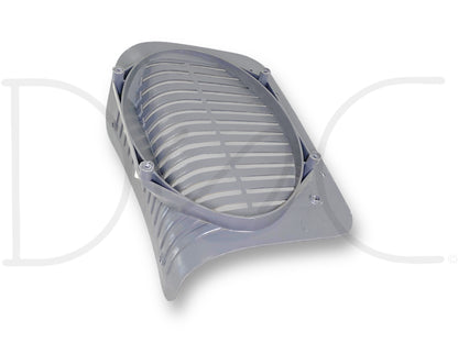 92-97 Ford F250 F350 LH Left Driver Rear Speaker Grill Cover Opal Gray OEM