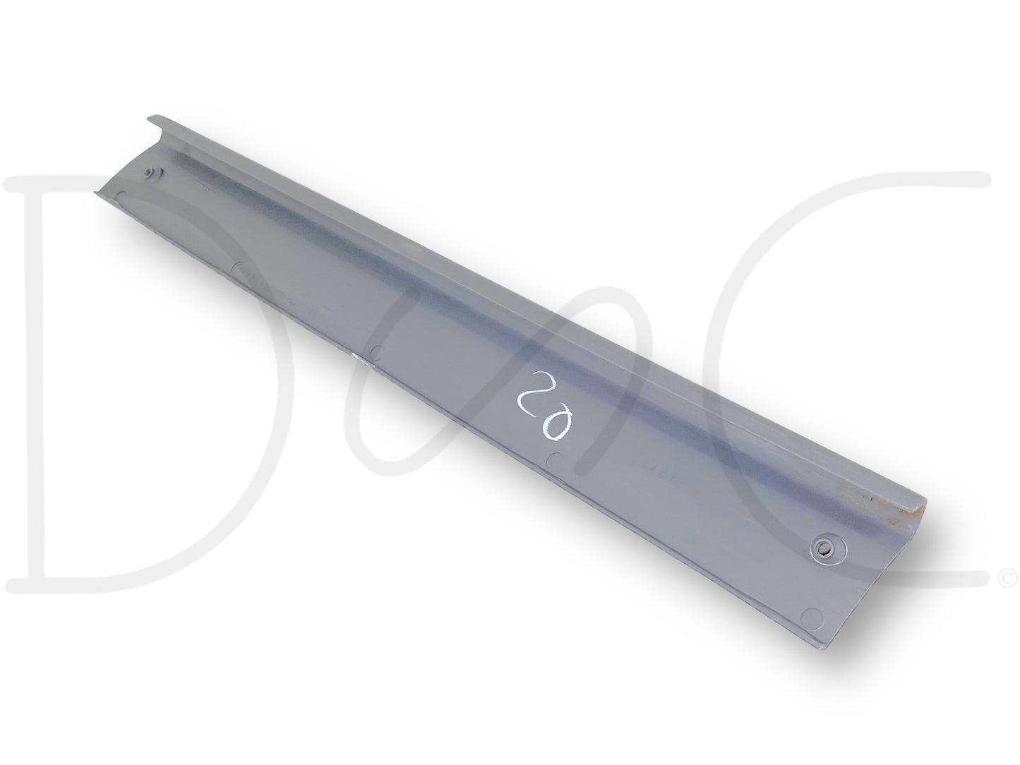 92-97 Ford F250 F350 Crew Cab Rear Upper Door Trim LH Left Opal Gray OE