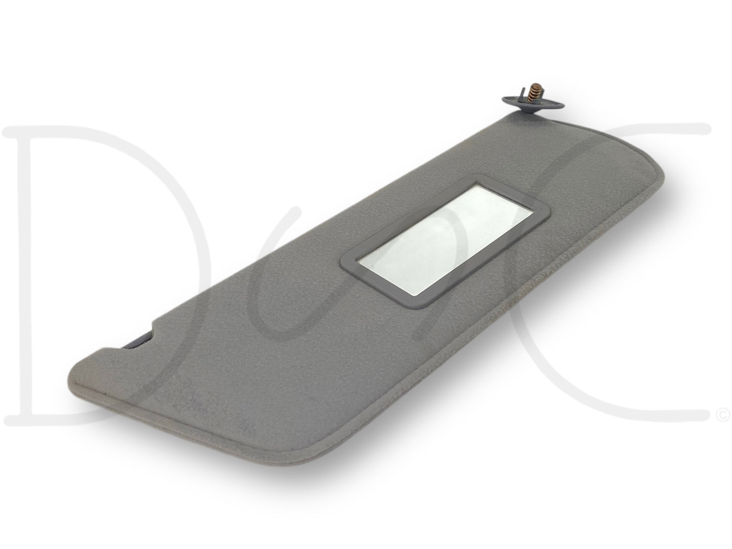 87-97 Ford F250 F350 RH Right Passenger Sun Visor Opal Gray W/ Mirror OEM