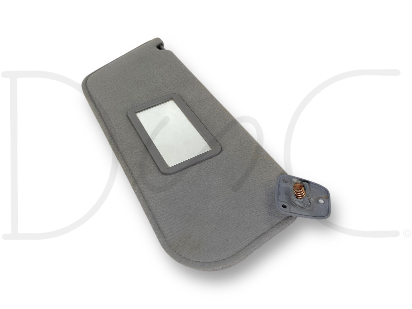 87-97 Ford F250 F350 RH Right Passenger Sun Visor Opal Gray W/ Mirror OEM