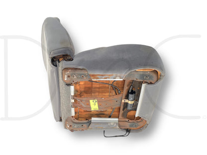 92-96 Ford F150 F250 97 F350 LH Left Driver Front Bucket Seat Opal Gray 40/20/40