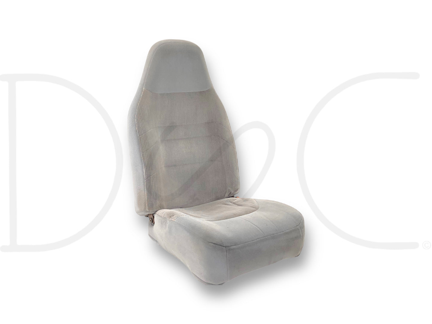 92-96 Ford F150 F250 97 F350 LH Left Driver Front Bucket Seat Opal Gray 40/20/40