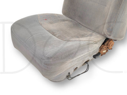 92-96 Ford F150 F250 97 F350 LH Left Driver Front Bucket Seat Opal Gray 40/20/40