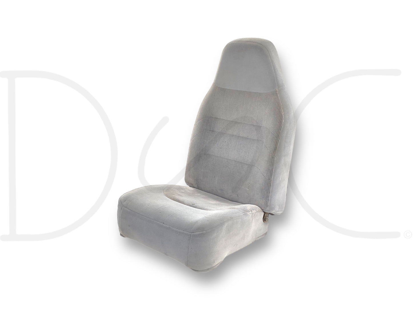 92-96 Ford F150 F250 97 F350 RH Right Passenger Front Bucket Seat Gray 40/20/40