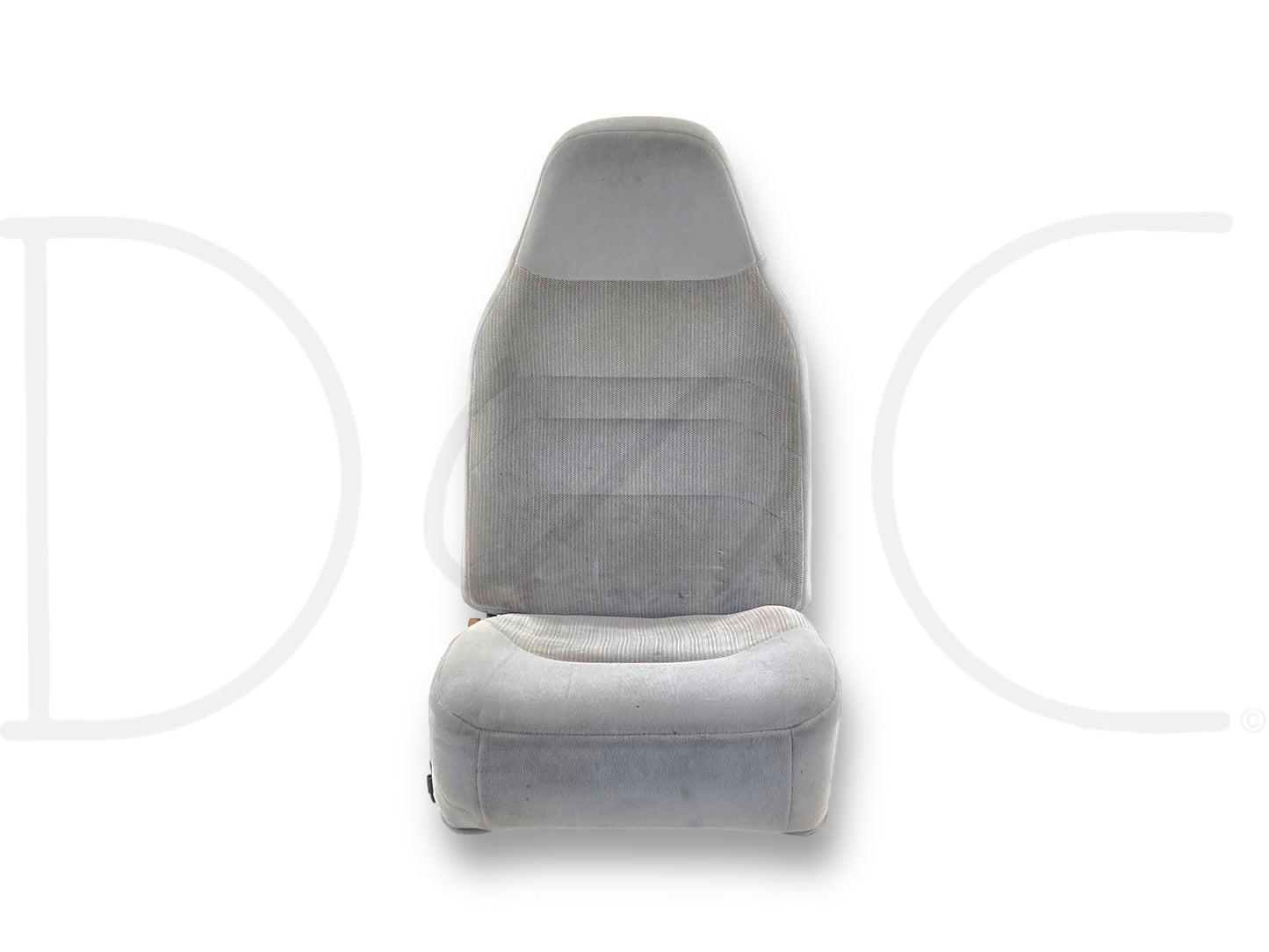 92-96 Ford F150 F250 97 F350 RH Right Passenger Front Bucket Seat Gray 40/20/40