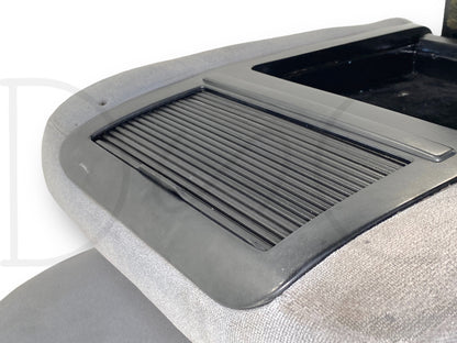 92-97 Ford F250 F350 Front Center Console Jump Seat 40/20/40 Gray Cloth OEM
