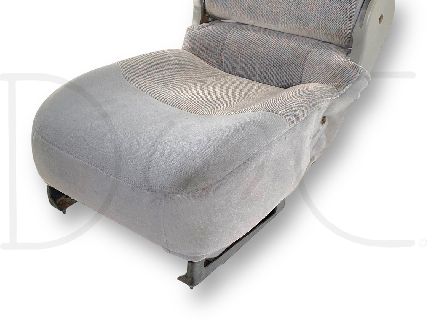 92-97 Ford F250 F350 Front Center Console Jump Seat 40/20/40 Gray Cloth OEM