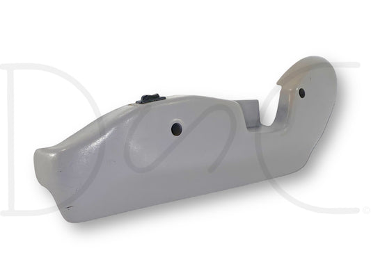 92-97 Ford F250 F350 LH Left Driver Seat Side Trim Panel Lumbar Switch Opal Gray