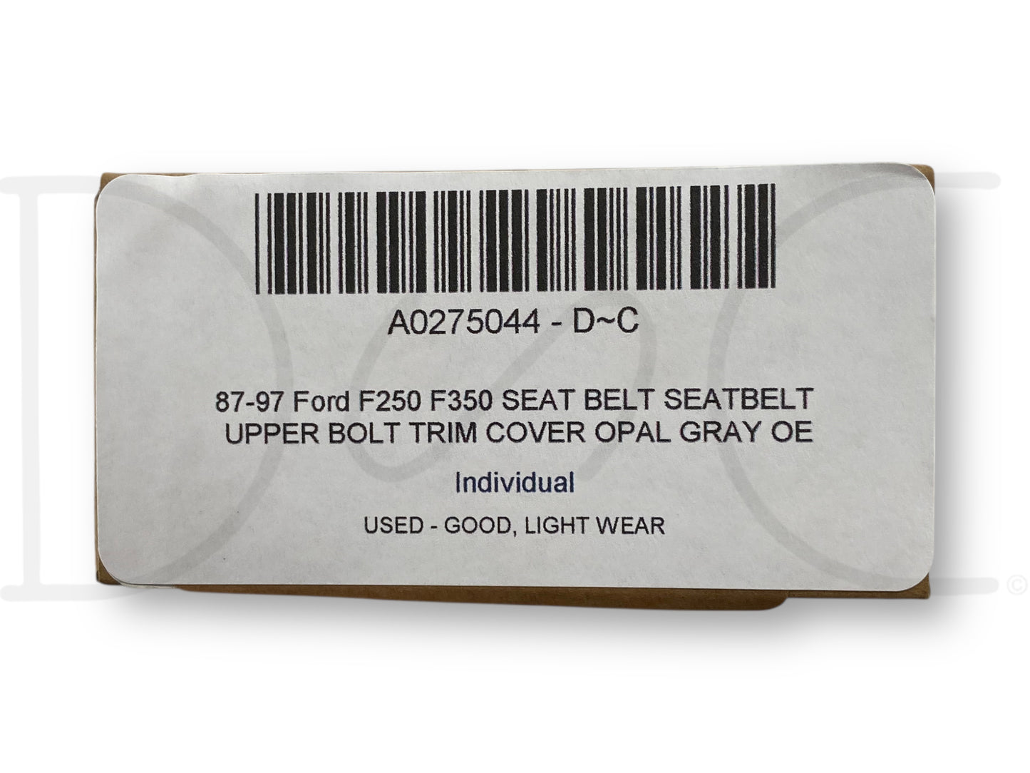87-97 Ford F250 F350 Seat Belt Seatbelt Upper Bolt Trim Cover Opal Gray OE