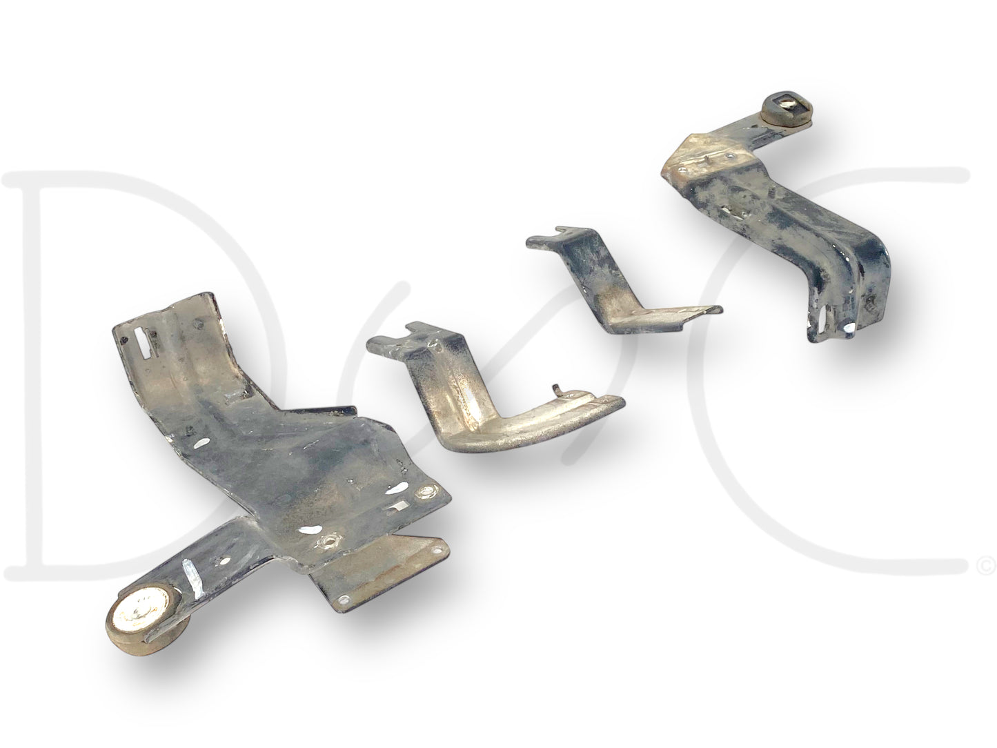 94-97 Ford F250 F350 Truck A/C Condenser Upper & Lower Bracket Set OEM