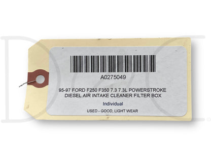 95-97 Ford F250 F350 7.3 7.3L Powerstroke Diesel Air Intake Cleaner Filter Box