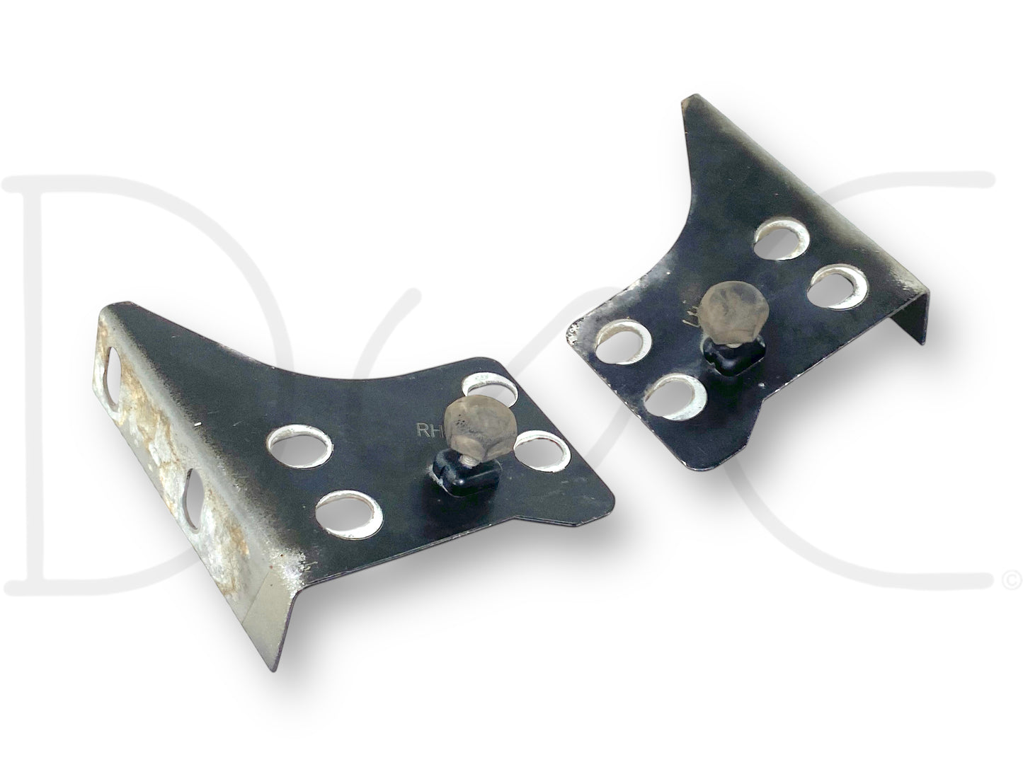 92-97 Ford F250 F350 Fender To Core Support Brackets OE Corner Bracket Set