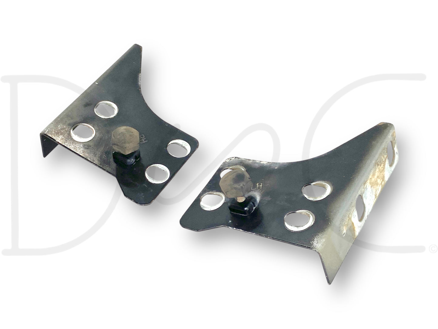 92-97 Ford F250 F350 Fender To Core Support Brackets OE Corner Bracket Set