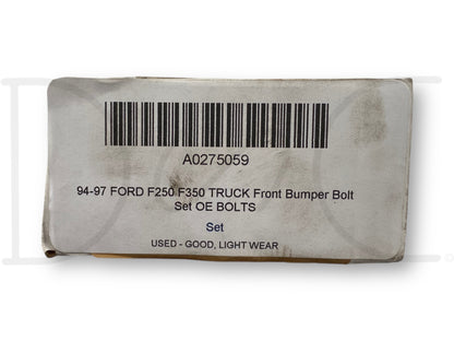 94-97 Ford F250 F350 Truck Front Bumper Bolt Set OE Bolts