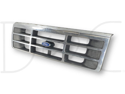 92-96 Ford F150 F250 97 F350 Front Grill Grille Chrome OEM F4Tb-8200