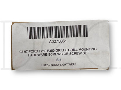 92-97 Ford F250 F350 Grille Grill Mounting Hardware Screws OE Screw Set