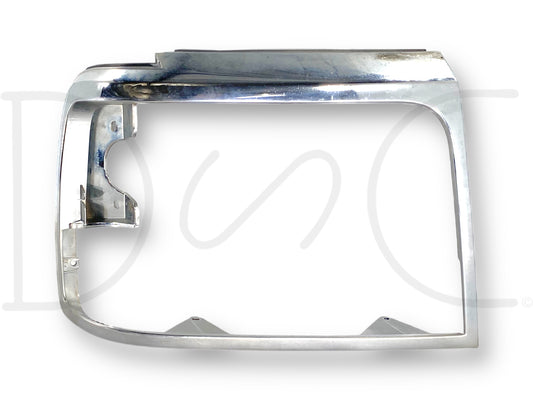 92-97 Ford F250 F350 Right Passenger Headlight Bezel Trim Surround Chrome OEM