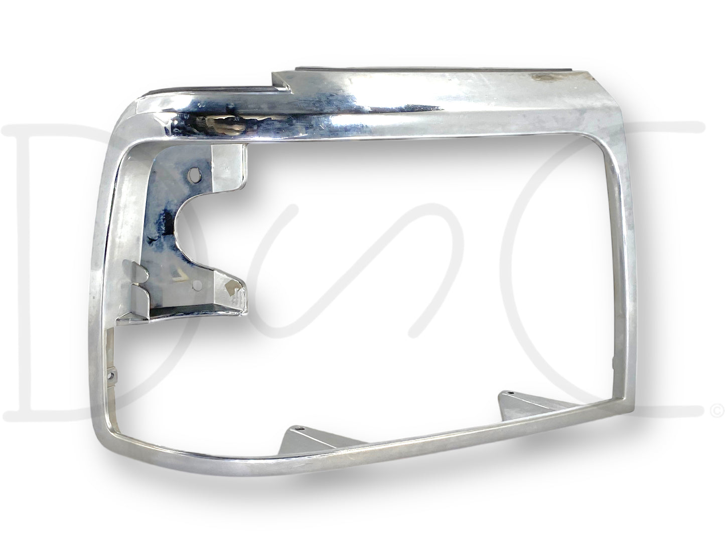 92-97 Ford F250 F350 Right Passenger Headlight Bezel Trim Surround Chrome OEM