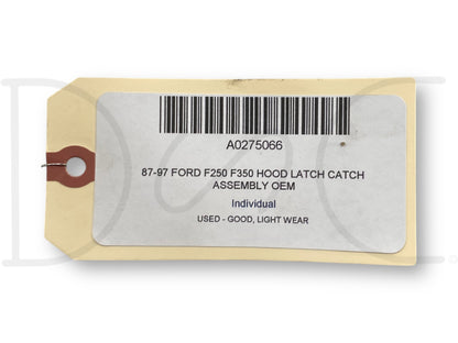 87-97 Ford F250 F350 Hood Latch Catch Assembly OEM