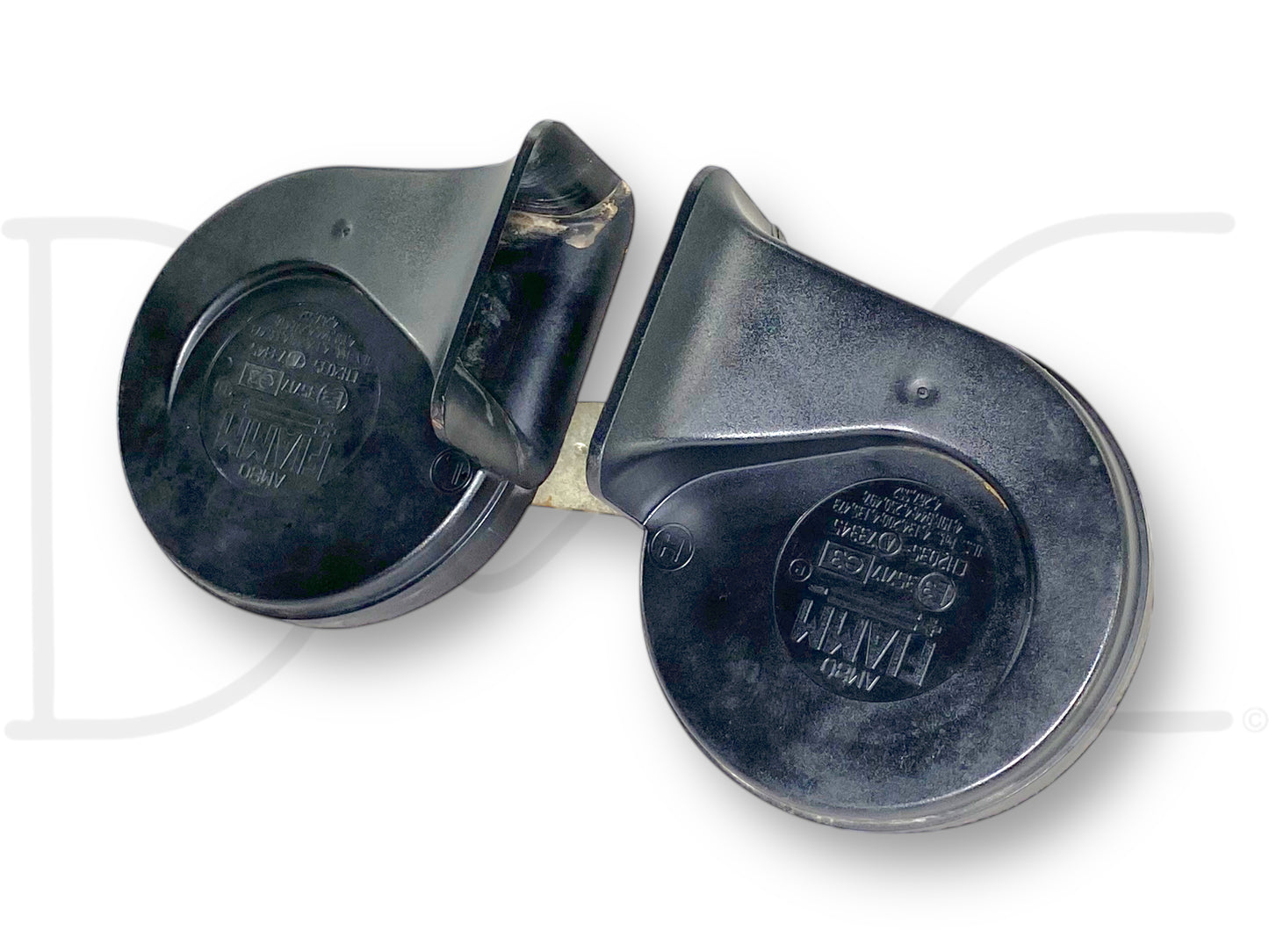 92-97 Ford F250 F350 Horn Set Hi Low Dual Tone Horns OEM