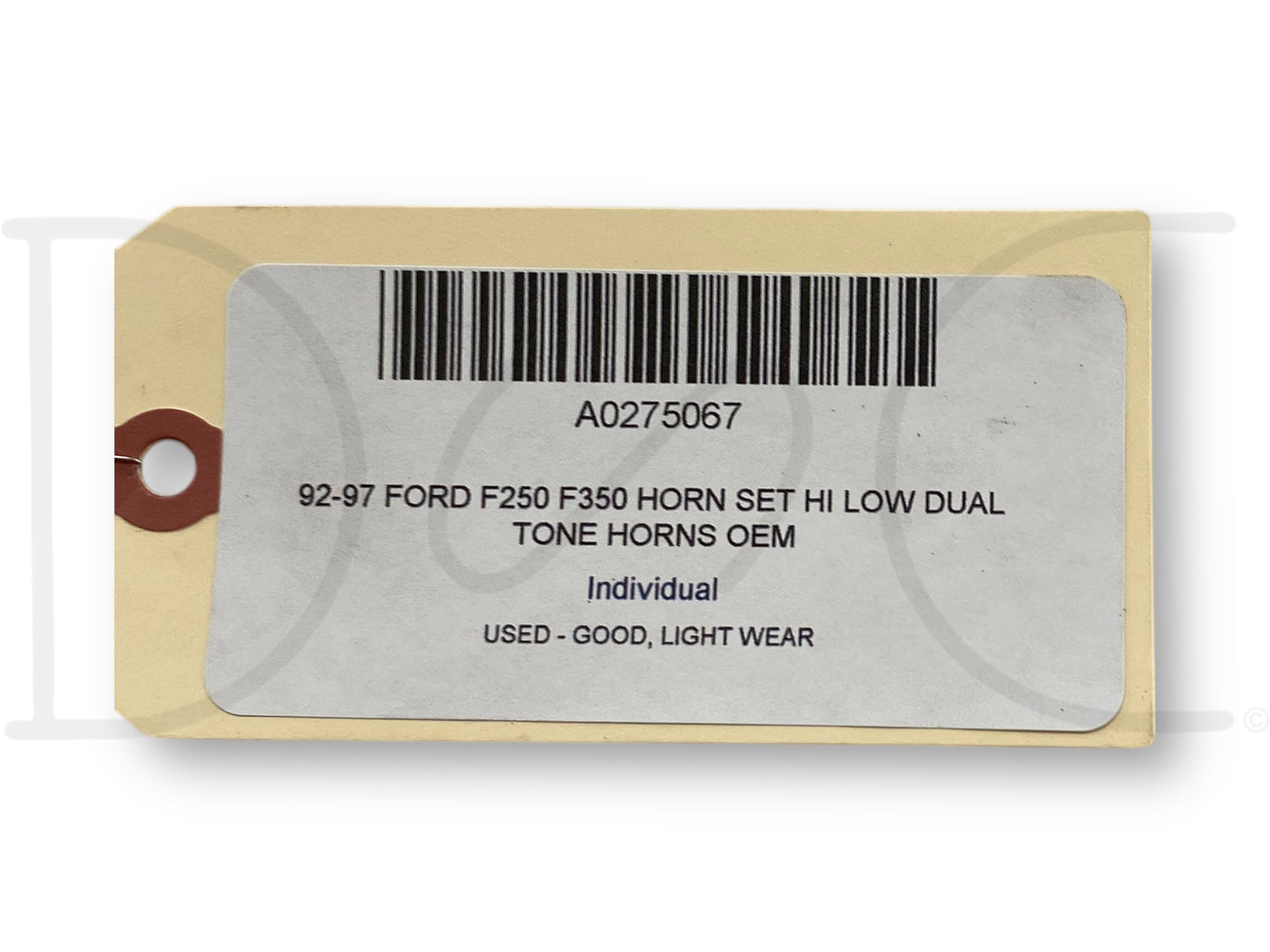 92-97 Ford F250 F350 Horn Set Hi Low Dual Tone Horns OEM