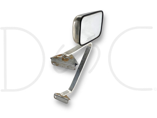 80-97 Ford F250 F350 RH Right Passenger Door Mirror Manual OEM *Blem*