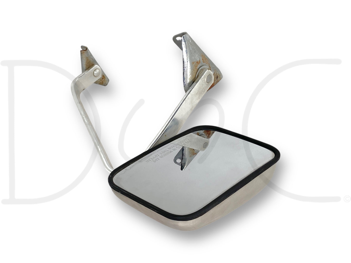 80-97 Ford F250 F350 RH Right Passenger Door Mirror Manual OEM *Blem*