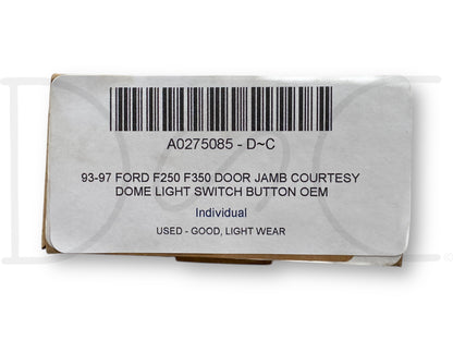 93-97 Ford F250 F350 Door Jamb Courtesy Dome Light Switch Button OEM