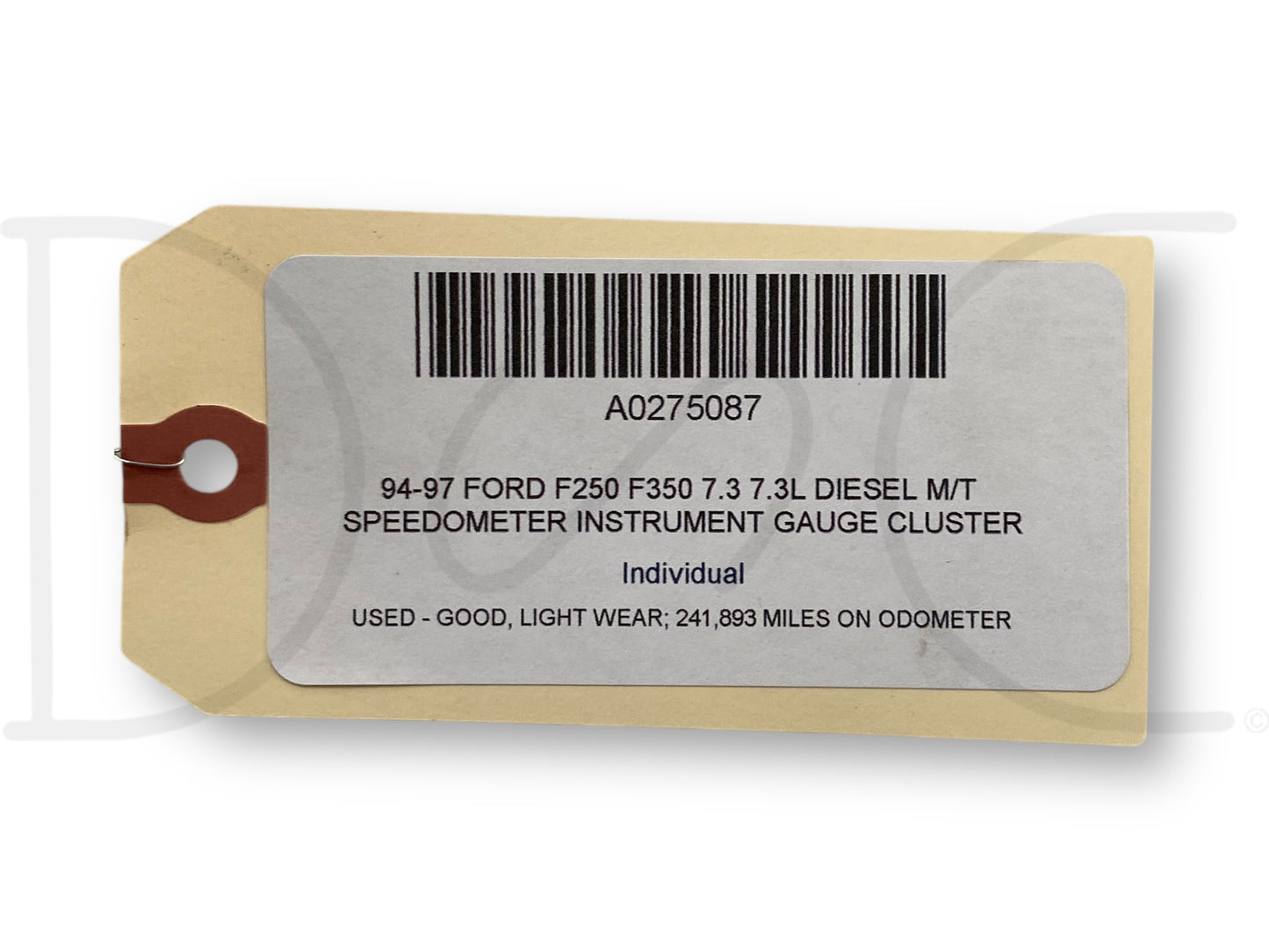 94-97 Ford F250 F350 7.3 7.3L Diesel M/T Speedometer Instrument Gauge Cluster