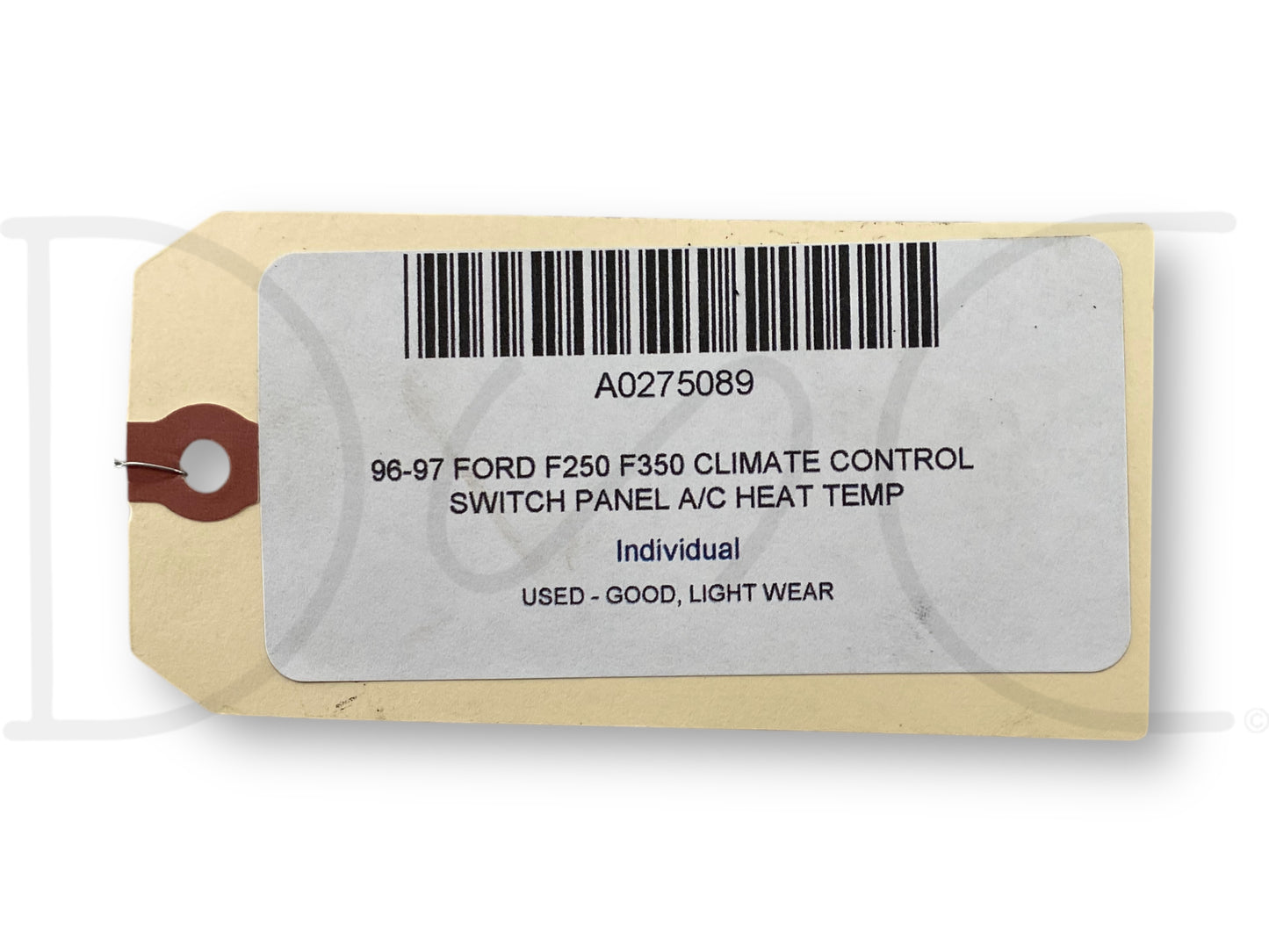 96-97 Ford F250 F350 Climate Control Switch Panel A/C Heat Temp