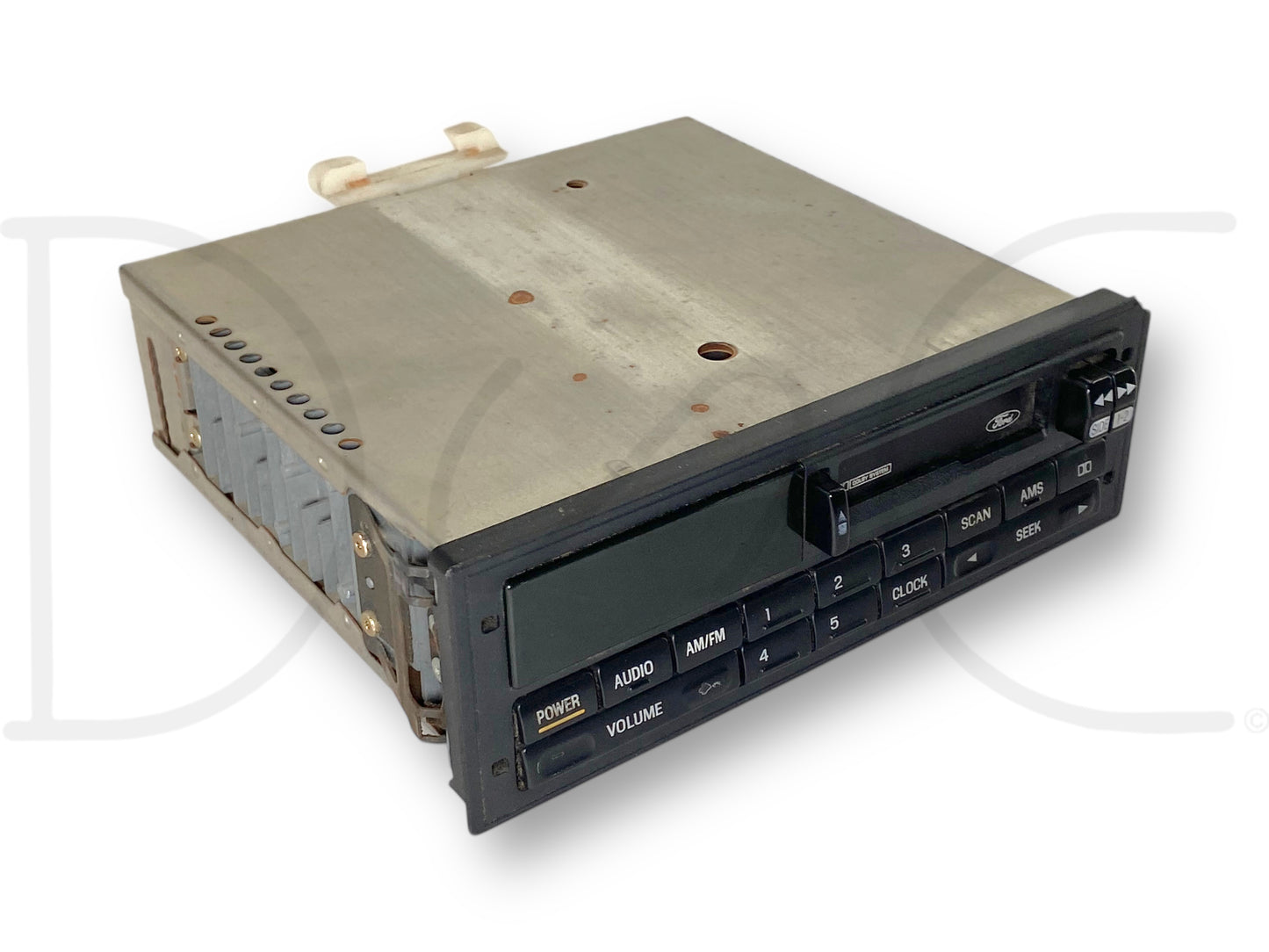 94-97 Ford F250 F350 Radio Head Unit AM/FM Cassette Tape OEM F6Tf-19B132 *Blem*
