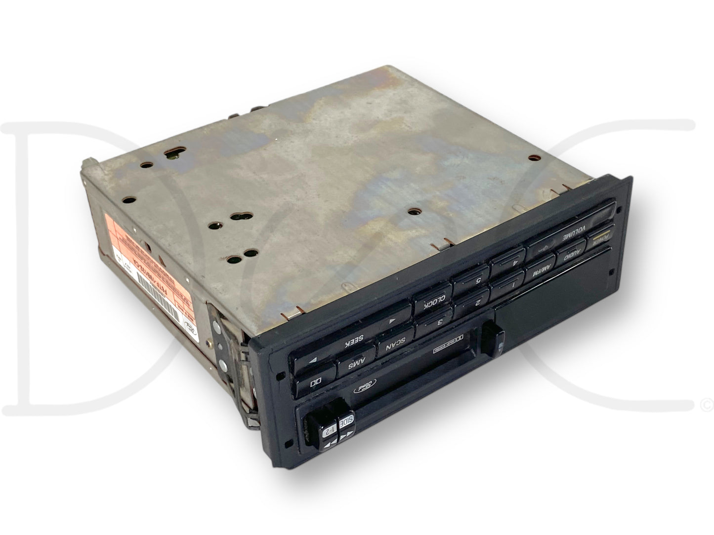 94-97 Ford F250 F350 Radio Head Unit AM/FM Cassette Tape OEM F6Tf-19B132 *Blem*