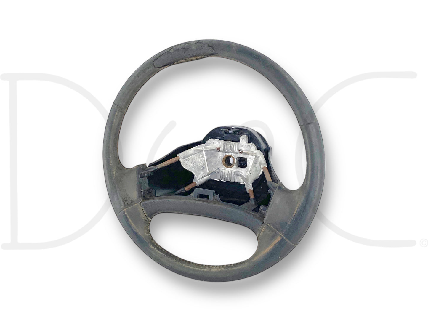 92-97 Ford F250 F350 Steering Wheel Black Leather OEM *Blem*