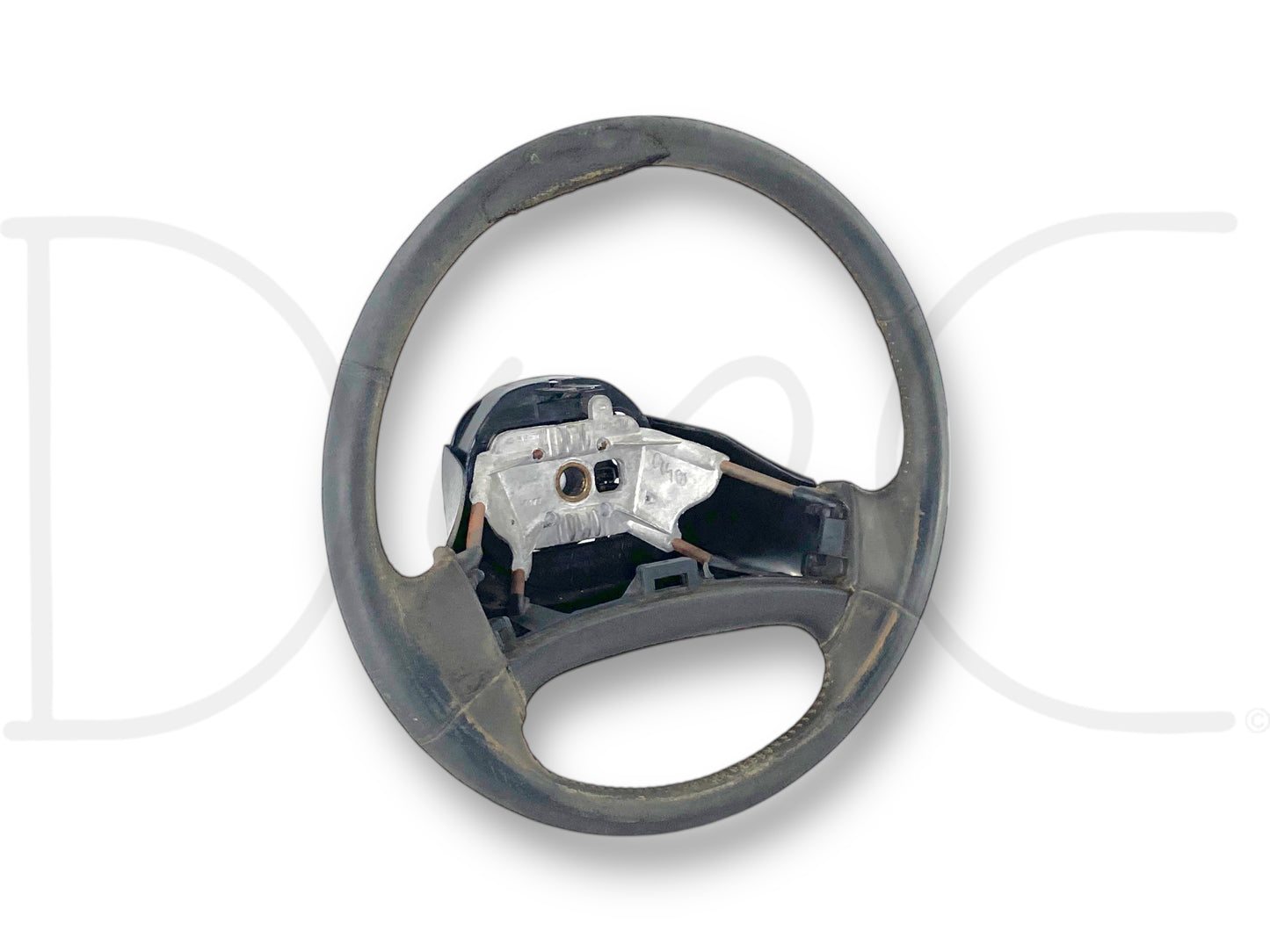 92-97 Ford F250 F350 Steering Wheel Black Leather OEM *Blem*
