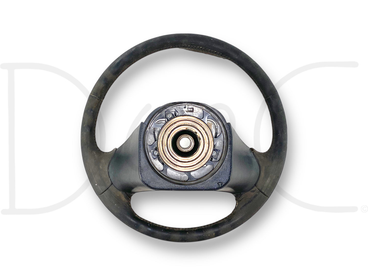 92-97 Ford F250 F350 Steering Wheel Black Leather OEM *Blem*