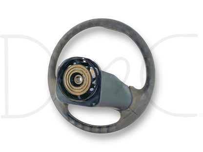 92-97 Ford F250 F350 Steering Wheel Black Leather OEM *Blem*
