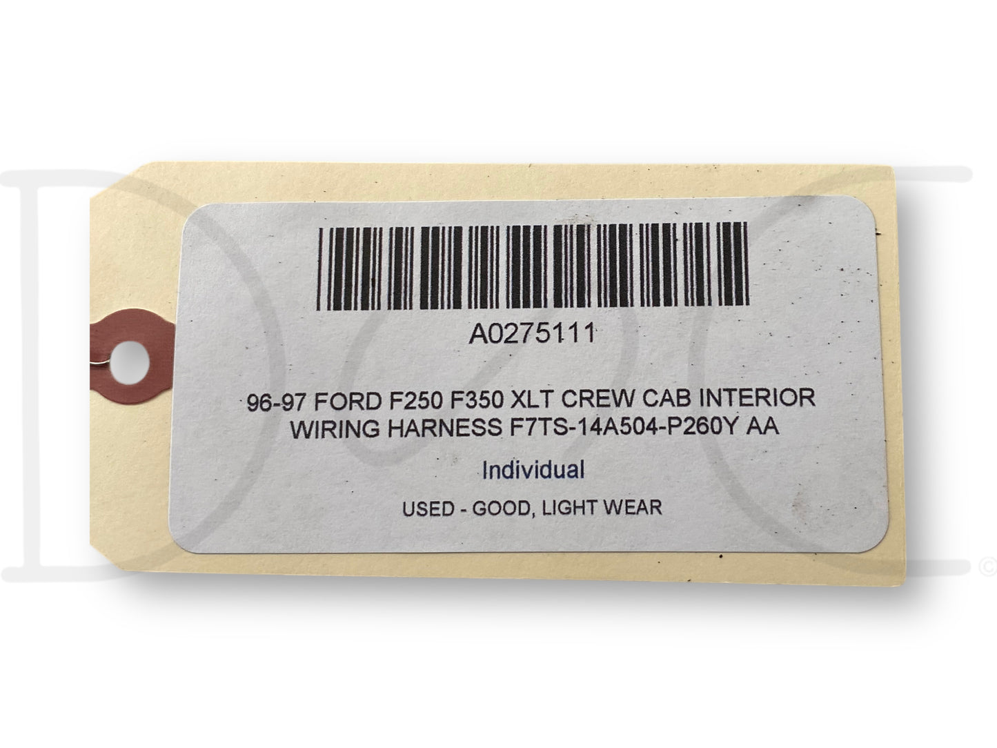 96-97 Ford F250 F350 XLT Crew Cab Interior Wiring Harness F7Ts-14A504-P260Y Aa