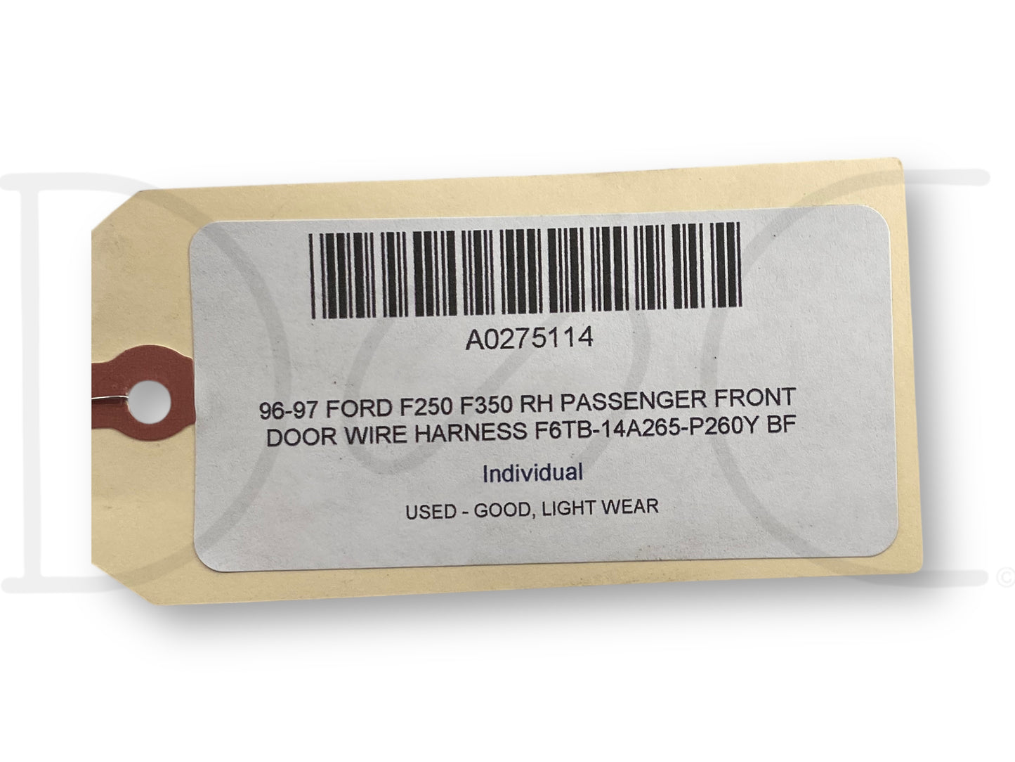96-97 Ford F250 F350 RH Passenger Front Door Wire Harness F6Tb-14A265-P260Y Bf