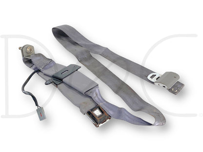 92-97 Ford F250 F350 Front Center Jump Seat Lap Belt Driver Seatbelt Latch Gray