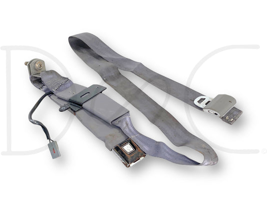 92-97 Ford F250 F350 Front Center Jump Seat Lap Belt Driver Seatbelt Latch Gray