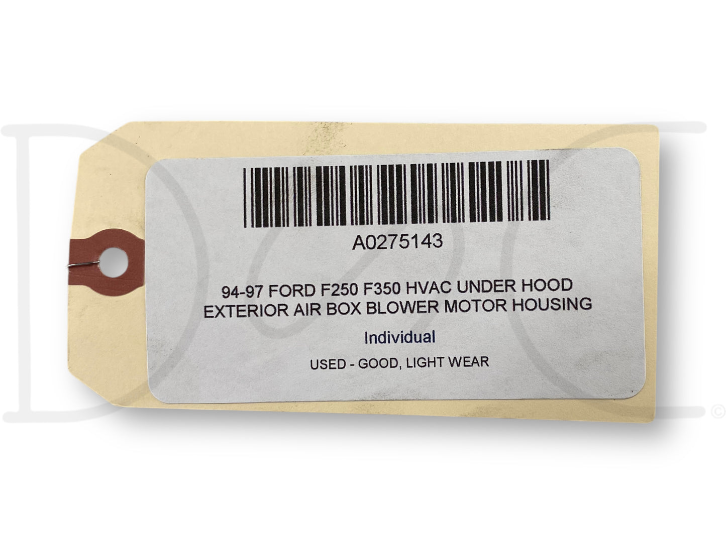 94-97 Ford F250 F350 HVAC Under Hood Exterior Air Box Blower Motor Housing A/C