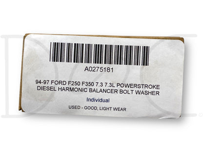 94-97 Ford F250 F350 7.3 7.3L Powerstroke Diesel Harmonic Balancer Bolt Washer
