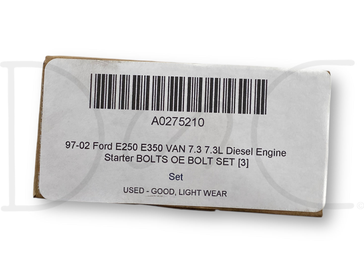97-02 Ford E250 E350 Van 7.3 7.3L Diesel Engine Starter Bolts OE Bolt Set [3]