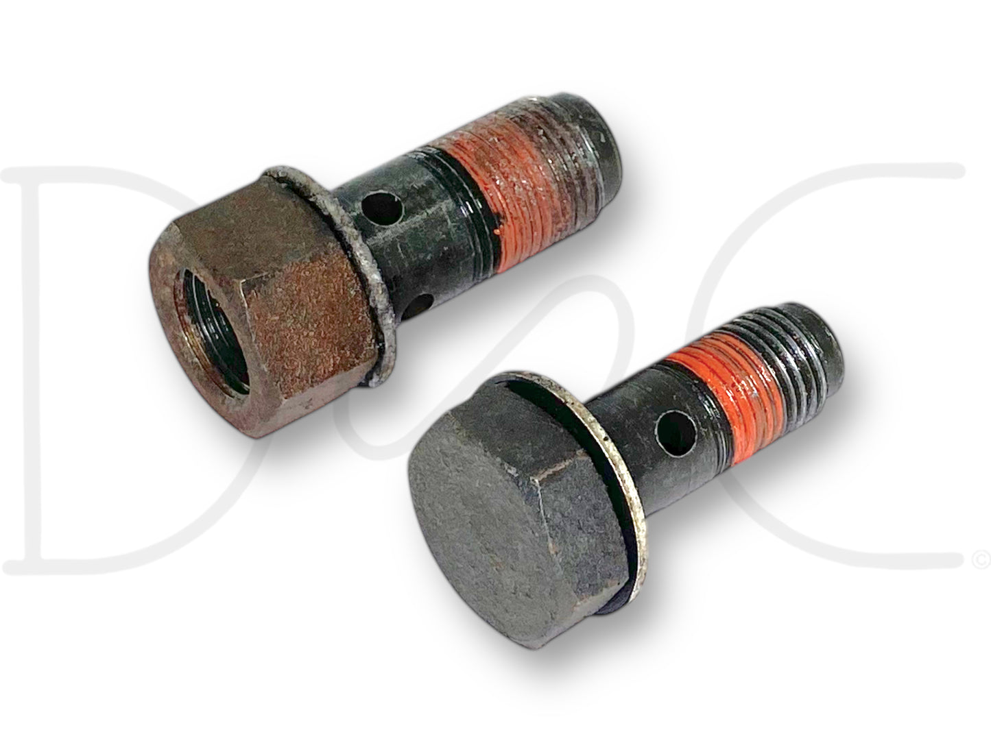 94-97 Ford F250 F350 E4OD Auto Automatic Trans Cooler Line Banjo Bolt Set OEM