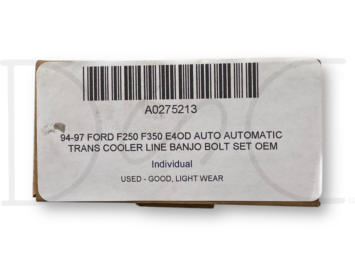94-97 Ford F250 F350 E4OD Auto Automatic Trans Cooler Line Banjo Bolt Set OEM