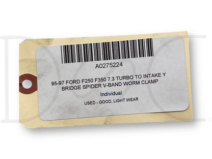 95-97 Ford F250 F350 7.3 Turbo To Intake Y Bridge Spider V-Band Worm Clamp